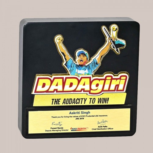 Dadagiri Corporate Block Plaque, Size : 7x7x1.5 Inches