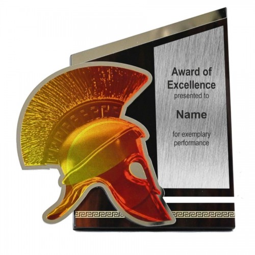 Spartan Themed Achievement Award Plaque