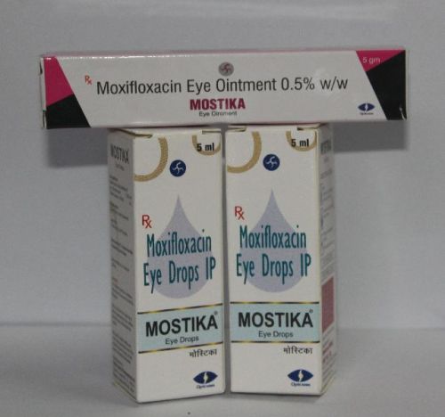 Plastic Mostika Eye Drops, Bottle Size : 5 Ml