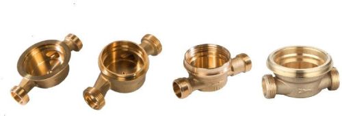 Brass Single Jet Water Meter Body, Color : Golden