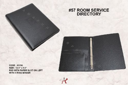 Leather Guest Service Directory Folder, For Keeping Documents, Gender : Unisex