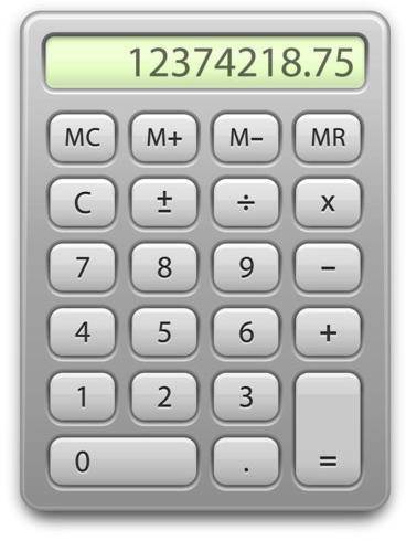 Plastic Pocket Calculator, For Office, Color : Silver