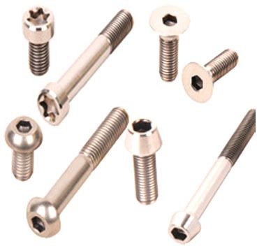 Metal Polished Titanium Fasteners, Size : Standard