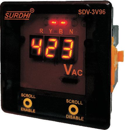 Three Phase Digital Voltmeter