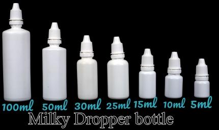 Kripa Plastic Milky Dropper Bottles