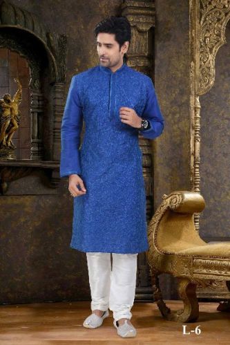 Embroidered Wedding Wear Men Kurta, Age Group : Adult