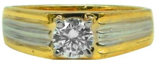 Diamond Solitaire Engagement Ring 14K, Packaging Type : Wooden Box