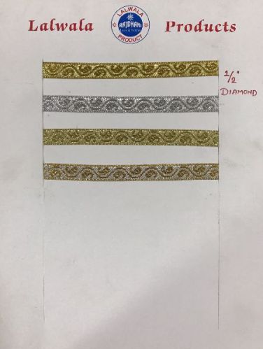 Plain Nylon Metallic Zari Laces