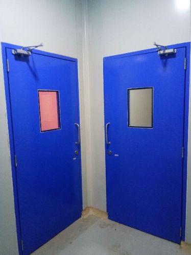 Sliding Galvanized Clean Room Door, Color : Customized