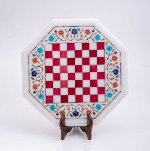 Polished Marble Chess Set, Packaging Type : Box