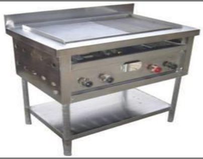 Polished Stainless Steel Commercial Griddle Plate, Length : 2-3feet