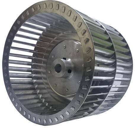 Round Aluminium Double Inlet Impeller, Structure Type : Single