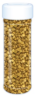 Edible Sugar Sprinkle For Cake Decoration 2mm Pearlized Gold Beads