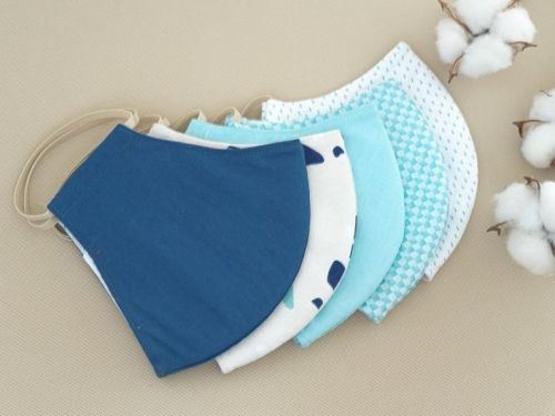 Plain Cotton 3 Layer Mask, Feature : Reusable
