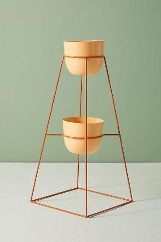 2 Tier Flower Pot Stand, For Garden, Home, Hotel, Office, Style : Modular