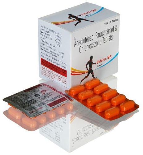 Aceclofenac Paracetamol Chlorzoxazone Tablets