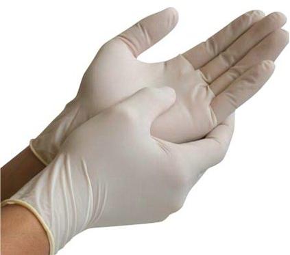 Latex Hand Gloves, For Clinical, Hospital, Size : Standard