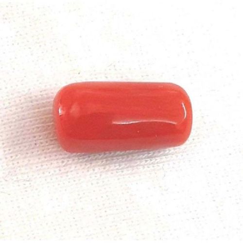 Certified Natural Italian Red Coral Moonga 6.70 Cts