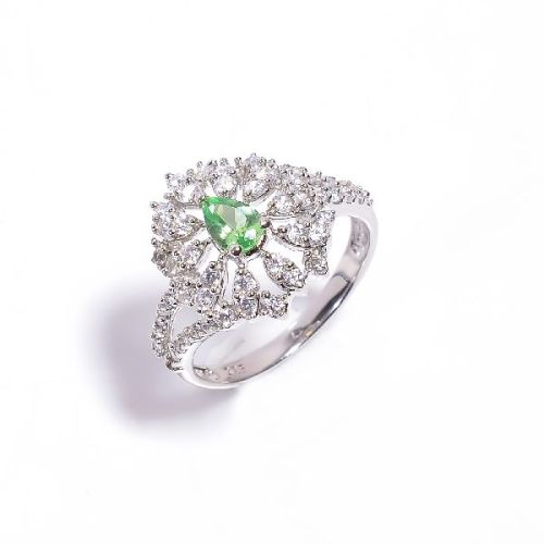 FD-28 Ethnic Cubic Zirconia Ring, Color : Multi