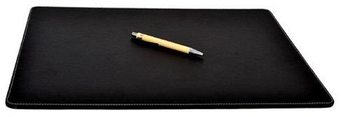 Rectangle Leather Desk Mat, Color : Black