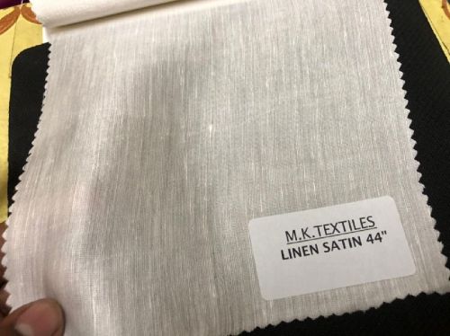 Linen Satin Fabric, For Garments, Specialities : Anti-Static