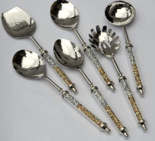 Polished SS Serving Spoon Set, Feature : Attractive Designed, Fine Finished, Light Weight