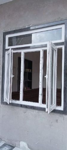 Toughened Glass Manual UPVC French Windows, For Home, Hotel, Office, Restaurant, Feature : Crack Proof