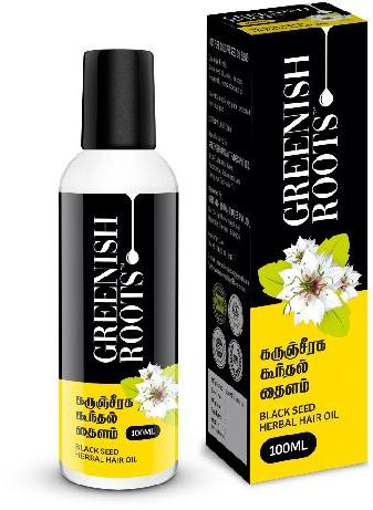 Greenish Roots Black Seed Hair Oil, Color : ROSE RED