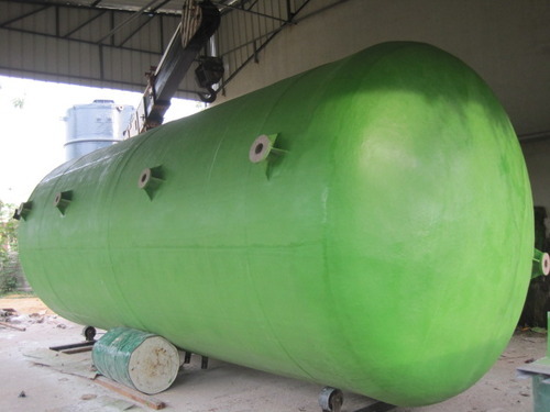 Bluemoon Fiberglass Fibreglass Storage Tanks, For Industrial, Color : Green