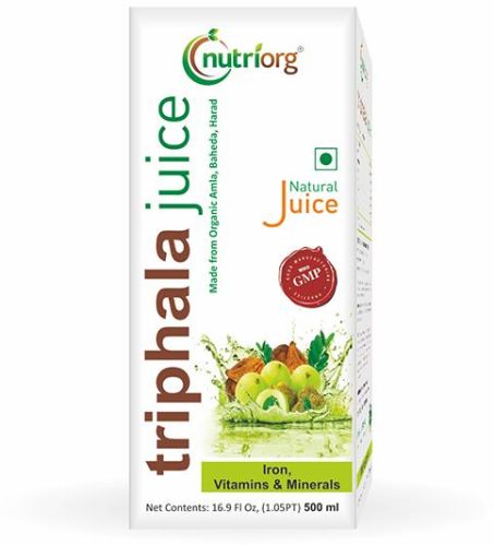 Nutriorg Triphala Juice 500ml, Shelf Life : 1month