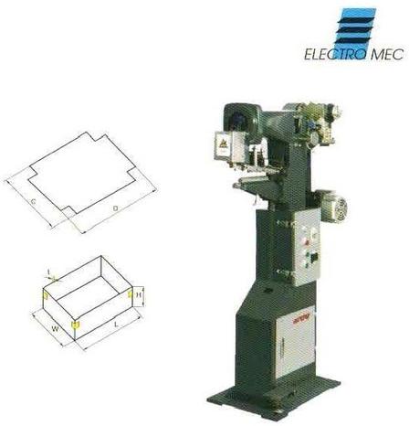 Electro Mec Electric Box Corner Pasting Machine, For Food, Beverage, Commodity, Medical, Power : 3KW