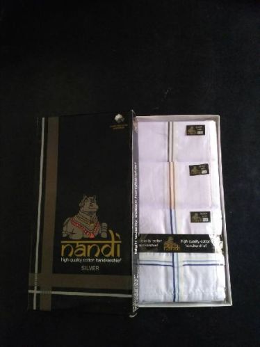 Nandi Golden Quality Cotton Handkerchief, Gender : Male