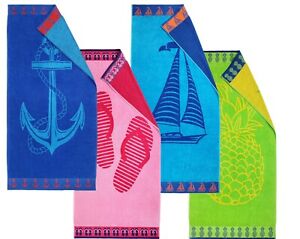 Printed Cotton Beach Towels, Size : Standard