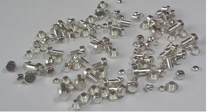 Polished Pure Silver Rivets, For Industrial Use, Grade : ASTM, BS, DIN