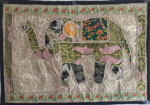 EMBROIDERED Rectangular Fabric Wall Hanging, For Decoration, Style Type : Handmade