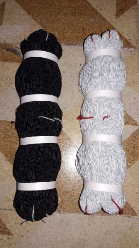 Polyester Bobbin Thread Elastic Tapes, For Railway, Pattern : Dyed