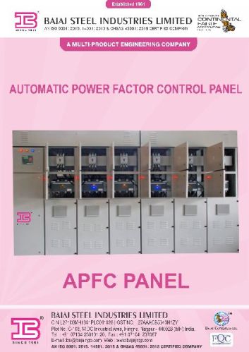Metal automatic power factor panel