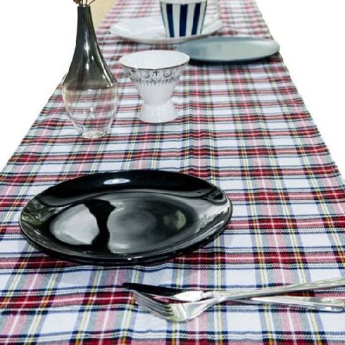 High Quality Checkered Pattern Table Cloth, Size : 140x140, 140x240, 240x240, 240x400 Cms