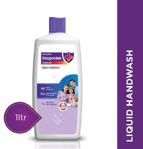 1 Liter Viroprotek Assure Liquid Handwash, Color : Sporty Yellow