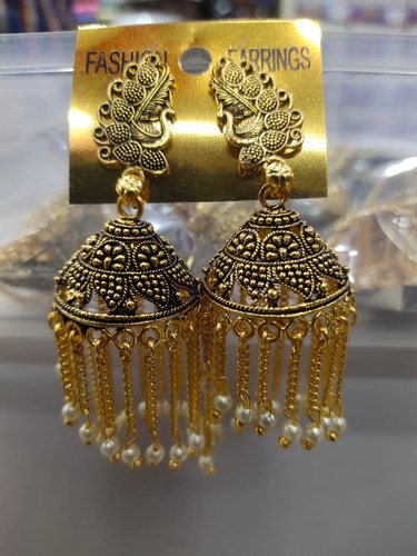 Brass Fashion Fancy Earrings, Occasion : Party Wear