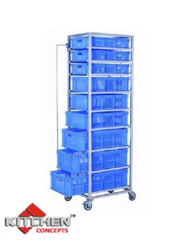 RACK SERVING TROLLEY