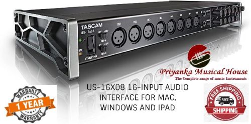 TASCAM US-16X08 16-INPUT AUDIO INTERFACE FOR MAC, WINDOWS AND IPAD