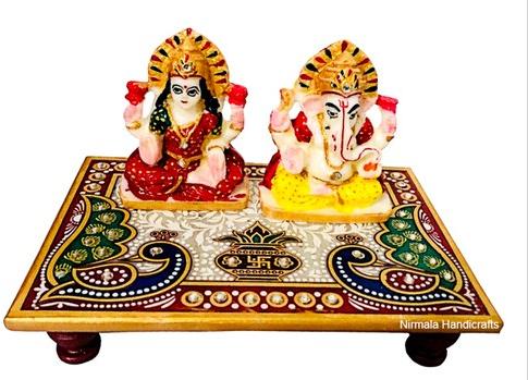 Choki Lakshmi Ganesha Statue, Size : 4*6 Inch