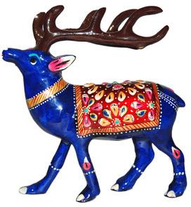 Aluminium  Deer Decorative Statue, For Promotional Use, Color : Multi Color