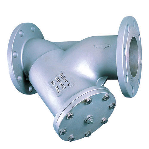 Polished Strainer Valve, Handle Material : Stainless Steel