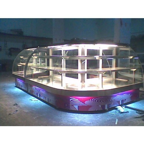 Glass Display Counter, Voltage : 220 V