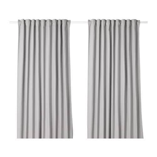 Plain Cotton Curtains, Color : Grey
