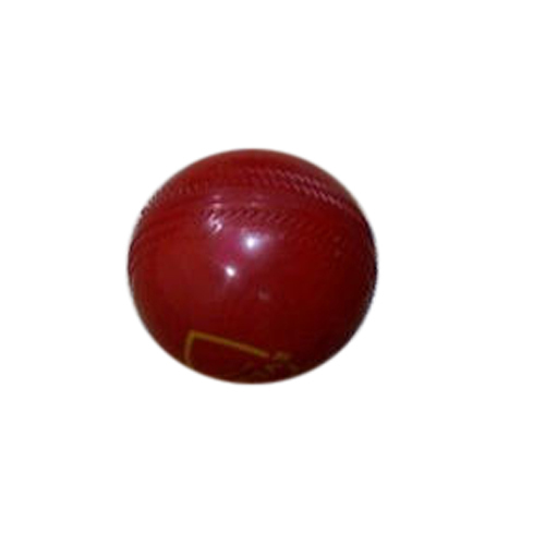Plain Leather Cricket Ball, Color : Red