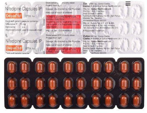 Depin 10 Nifedipine Tablets