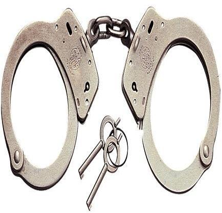 Polished Stainless Steel Police Handcuff, Color : Silver